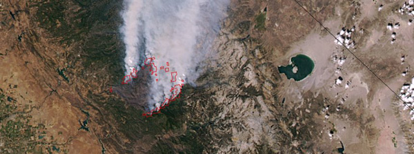 Weltweite Wetterextreme Waldbrand-kalifornien-usa